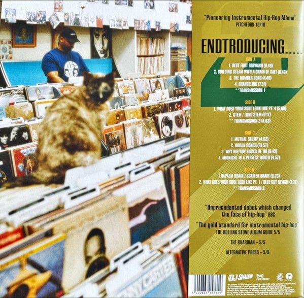 DJ SHADOW - ENDTRODUCING (1996) - 2LP 2024 HALF SPEED MASTERING EDITION SIFIR PLAK
