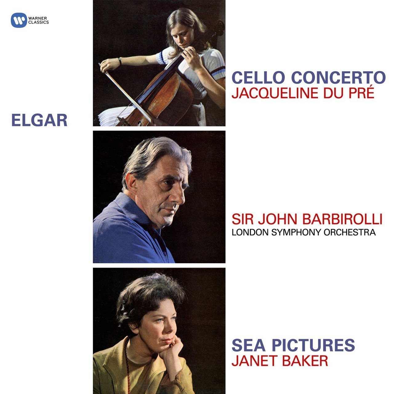 ELGAR: CELLO CONCERTO, JACQUELINE DU PRE (1965) LP 2017 SIFIR