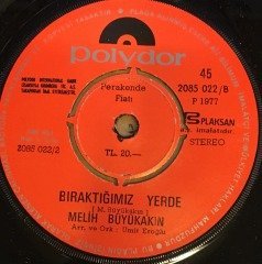 MELİH BÜYÜKAKIN - İYİ GECELER / BIRAKTIĞIMIZ YERDE 7'' 45 DEVİR