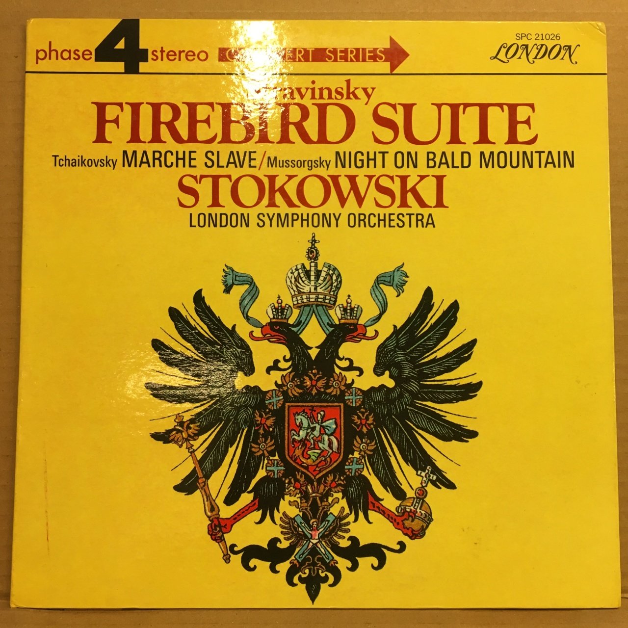STRAVINSKY FIREBIRD SUITE, MUSSORGSKY NIGHT ON BALD MOUNTAIN STOKOWSKI LSO 2.EL 2PLAK