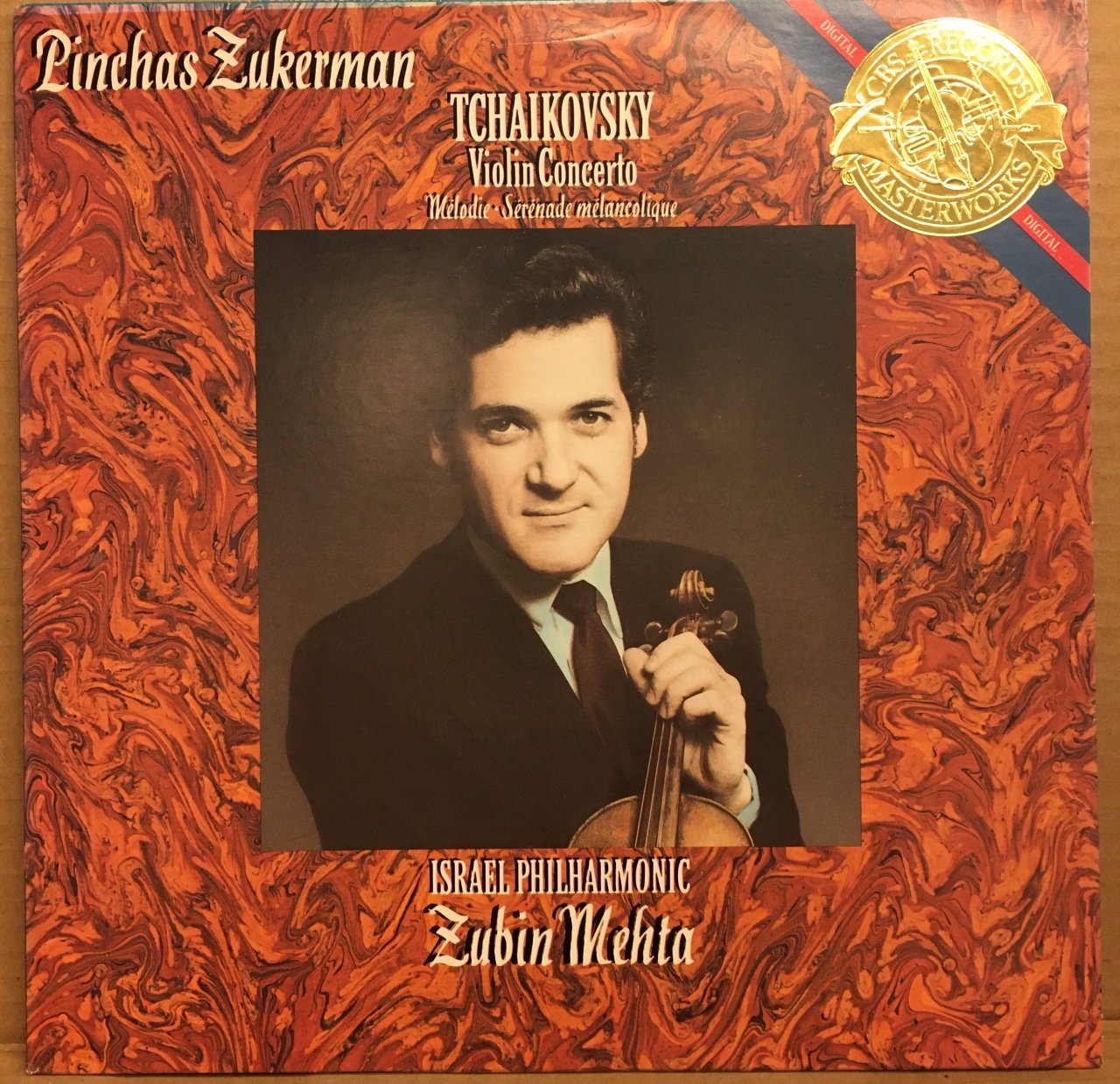 TCHAIKOVSKY VIOLIN CONCERTO ZUBIN MEHTA PINCHAS ZUKERMAN 1985 2.EL PLAK