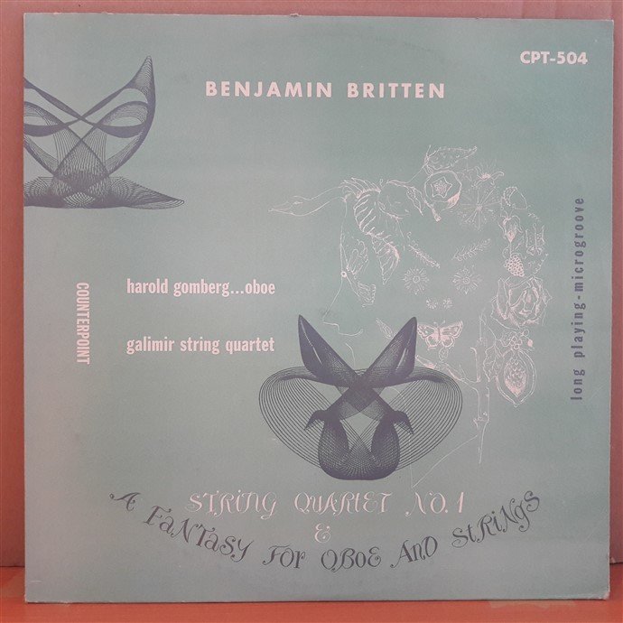 BRITTEN: FANTASY FOR OBOE AND STRINGS, STRING QUARTET - PLAK 2.EL
