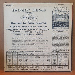 101 STRINGS - SWINGIN' THINGS FROM 101 STRINGS (1967) - LP 2.EL PLAK