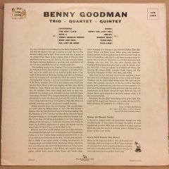 BENNY GOODMAN TRIO QUARTET QUINTET (1956) 2.EL PLAK