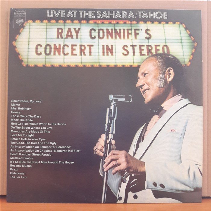 RAY CONNIFF - CONCERT IN STEREO LIVE AT THE SAHARA/TAHOE - 2LP 2.EL PLAK
