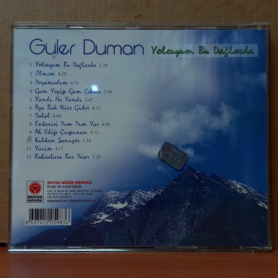 GÜLER DUMAN - YOLCUYUM BU DAĞLARDA - CD 2.EL