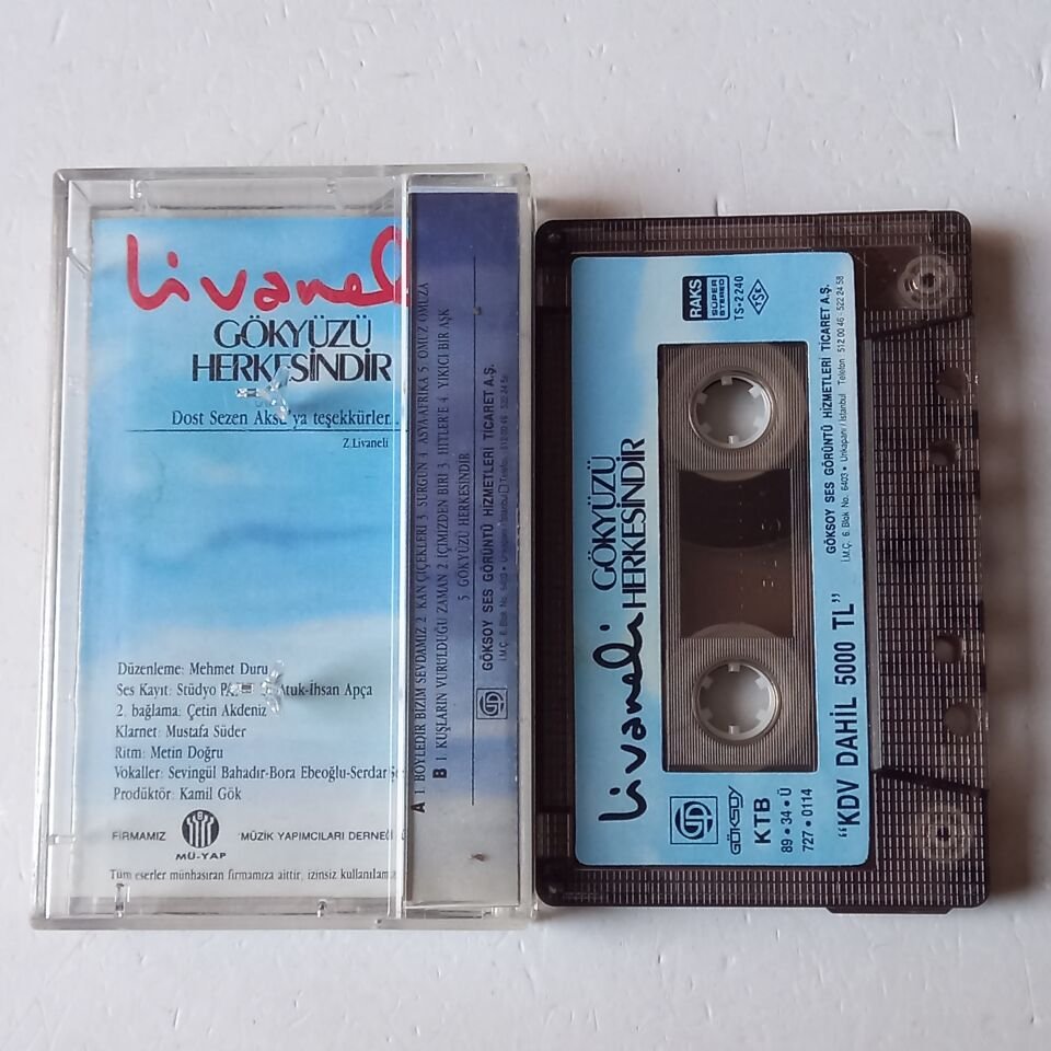 LİVANELİ - GÖKYÜZÜ HERKESİNDİR (1989) - KASET 2.EL