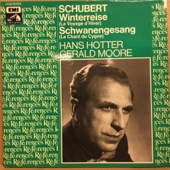 SCHUBERT LE VOYAGE D'HIVER, LE CHANT DU CYGNE HANS HOTTER GERALD MOORE 1981 2.EL 2PLAK