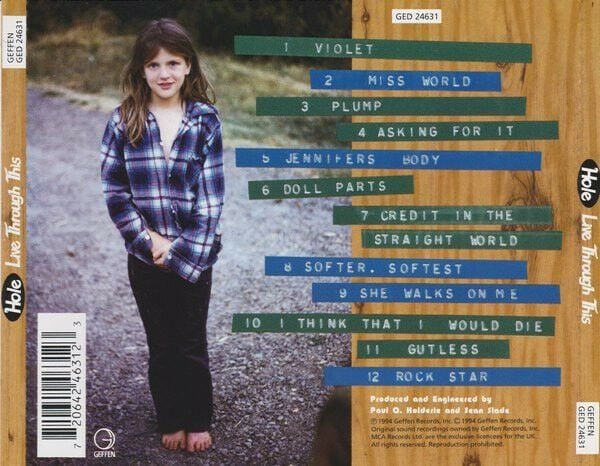 HOLE – LIVE THROUGH THIS (1994) - CD REISSUE JEWEL CASE AMBALAJINDA SIFIR