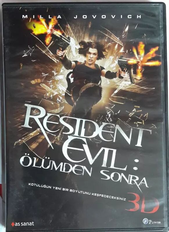 RESIDENT EVIL AFTERLIFE - ÖLÜMCÜL DENEY ÖLÜMDEN SONRA 3D - MILLA JOVOVICH - DVD 2.EL