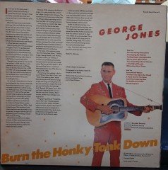 GEORGE JONES - BURN THE HONKY-TONK DOWN (1983) - PLAK 2.EL
