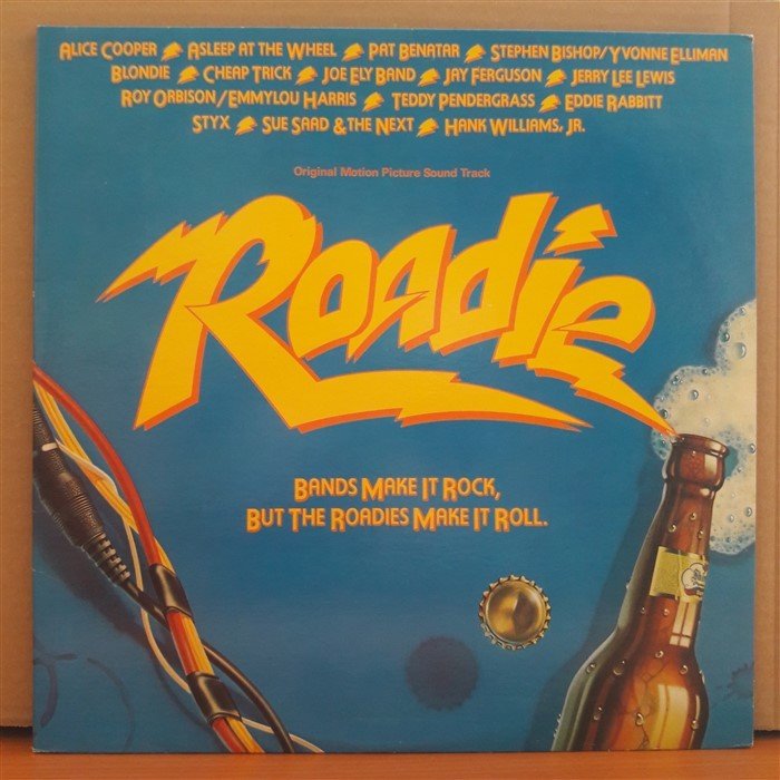 ROADIE - SOUNDTRACK (1980) - ALICE COOPER, PAT BENATAR, BLONDIE, ROY ORBISON, STYX...2LP 2.EL PLAK