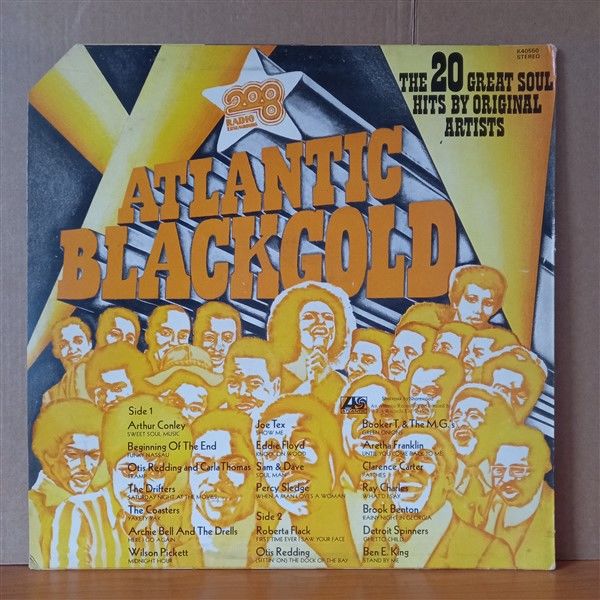 208 ATLANTIC BLACK GOLD / ARTHUR CONLEY, BEN E. KING, DETROIT SPINNERS, THE DRIFTERS, ROBERTA FLACK, OTIS REDDING (1974) - LP 2.EL PLAK