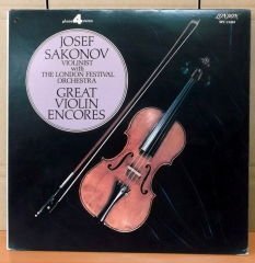 JOSEF SAKONOV - GREAT VIOLIN ENCORES LP 2.EL