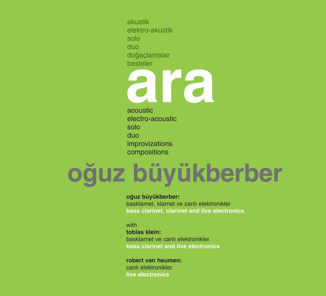 OĞUZ BÜYÜKBERBER - ARA (2009) - CD SIFIR