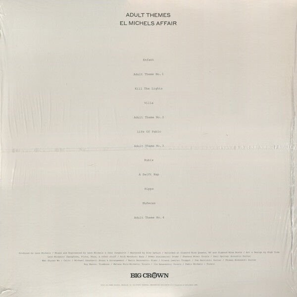 EL MICHELS AFFAIR - ADULT THEMES (2020) - LP PSYCHEDELIC SOUL SIFIR PLAK