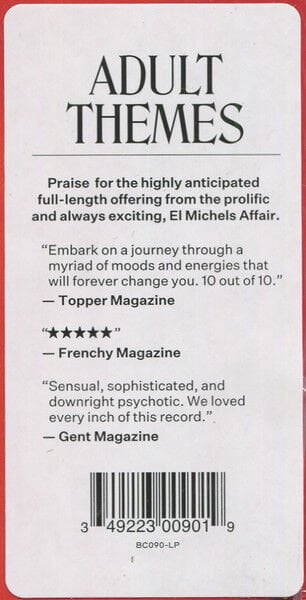 EL MICHELS AFFAIR - ADULT THEMES (2020) - LP PSYCHEDELIC SOUL SIFIR PLAK