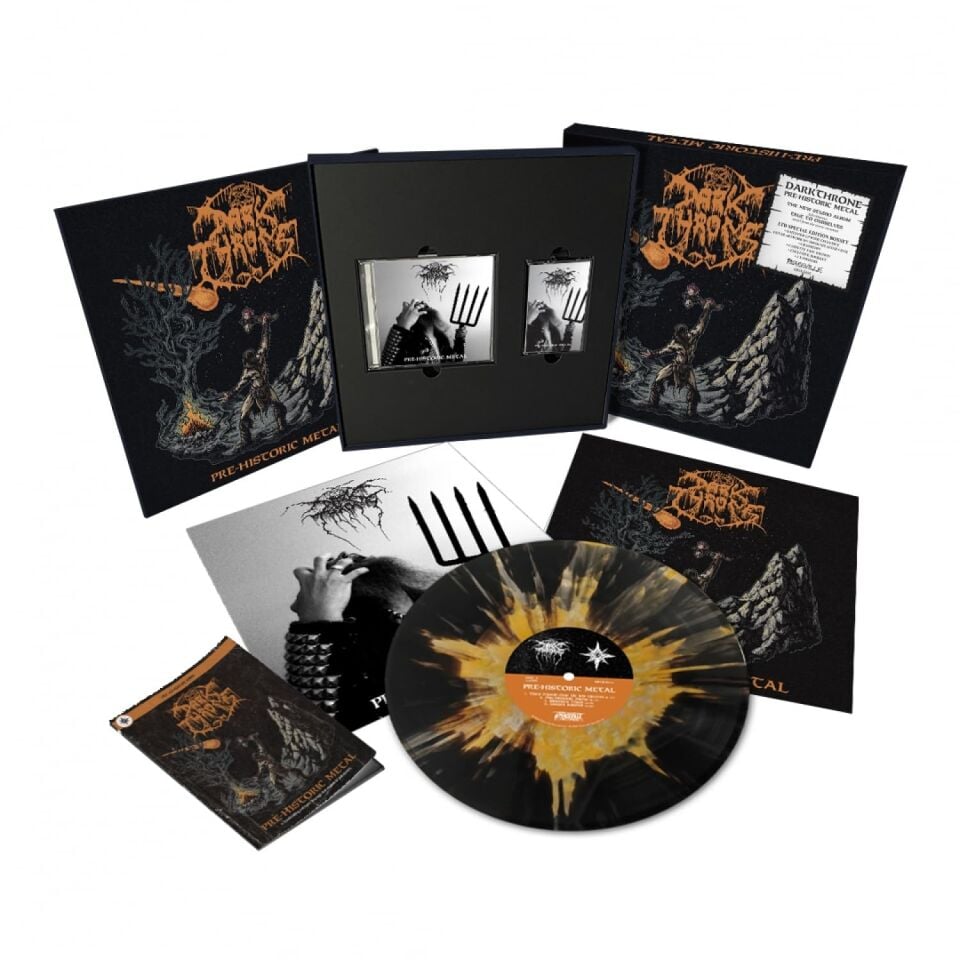 DARKTHRONE - PRE HISTORIC METAL (2026) - 1xLP 1xCD 1xMC (CASSETTE) BOX SET AMBALAJINDA SIFIR PLAK