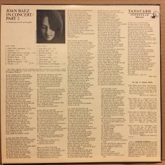 JOAN BAEZ - IN CONCERT PART 2 (1963) - 2.EL PLAK