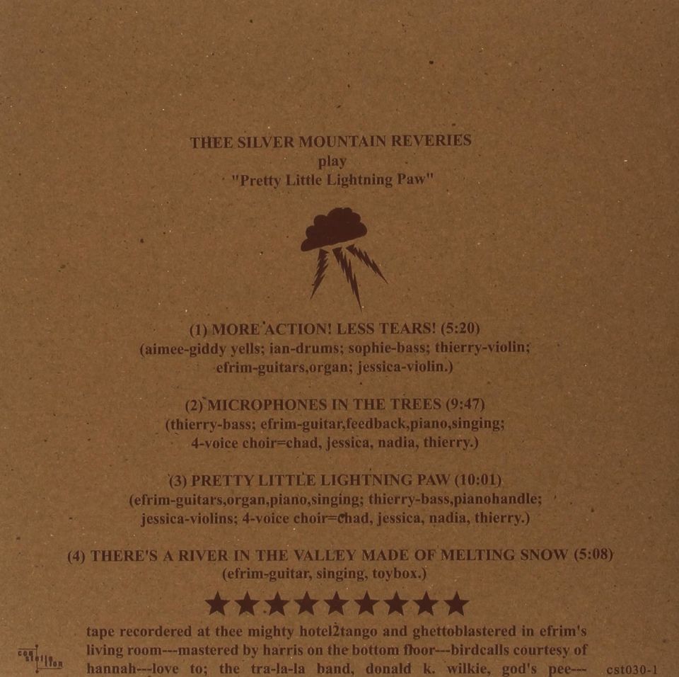 THEE SILVER MOUNTAIN REVERIES ( A SILVER MT. ZION) - PRETTY LITTLE LIGHTNIN PAW E.P. (2004) - LP POST ROCK SIFIR PLAK