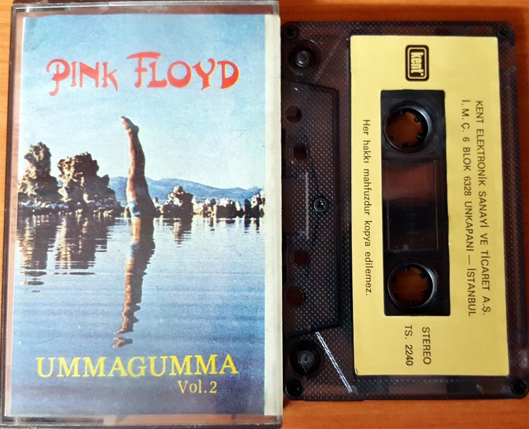 PINK FLOYD - UMMAGUMMA VOL 2 CASSETTE MADE IN TURKEY ''USED'' PAPER LABEL