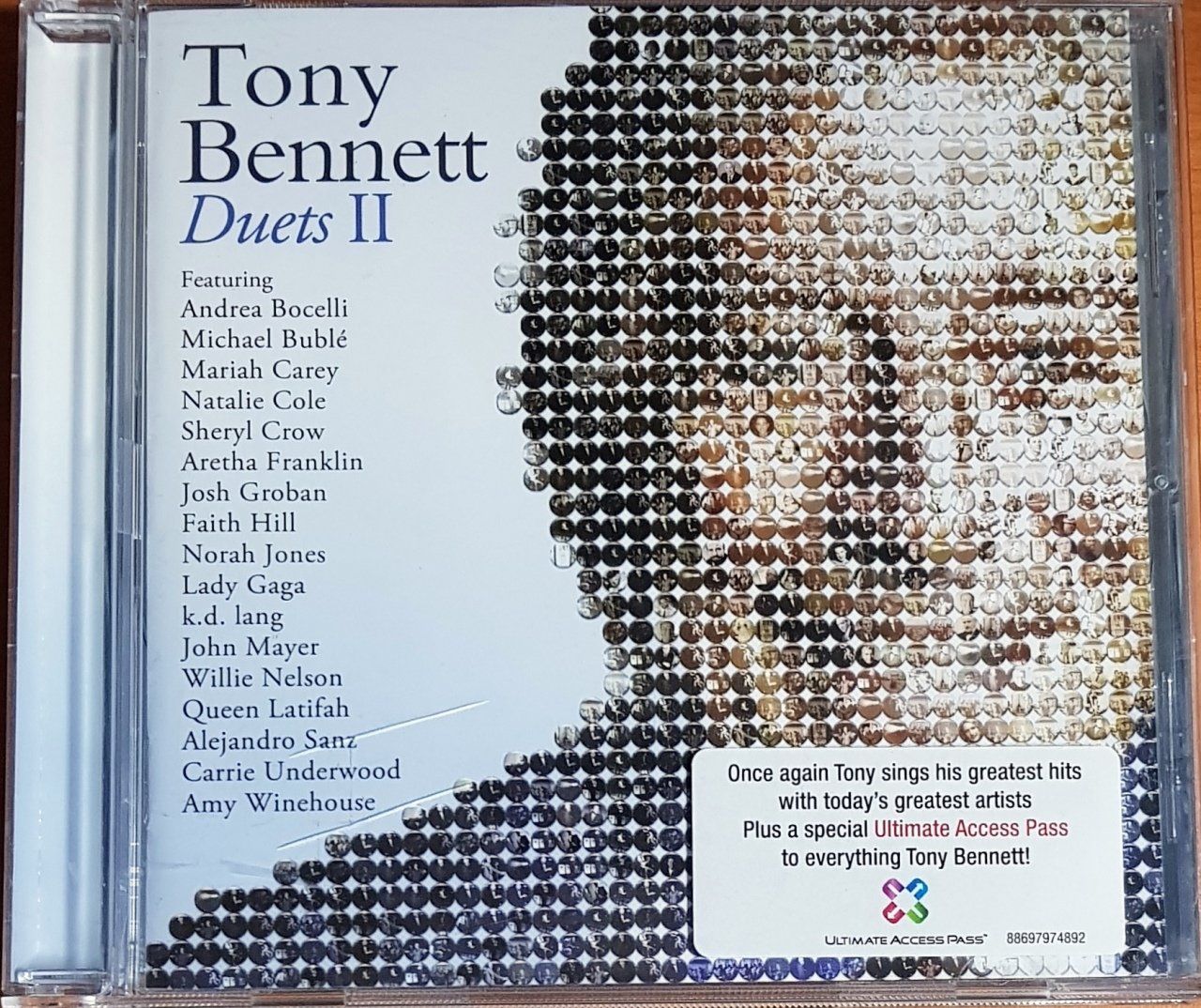 TONY BENNETT - DUETS II / K.D. LANG, AMY WINEHOUSE, FAITH HILL, SHERYL CROW, NORAH JONES (2011) RPM RECORDS / COLUMBIA CD 2.EL