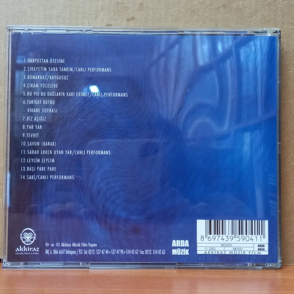 SABAHAT AKKİRAZ - KAYGUSUZ - CD 2.EL