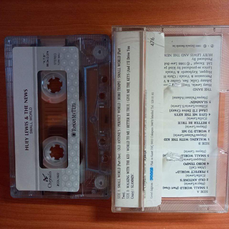 HUEY LEWIS & THE NEWS - SMALL WORLD (1988) - KASET 2.EL