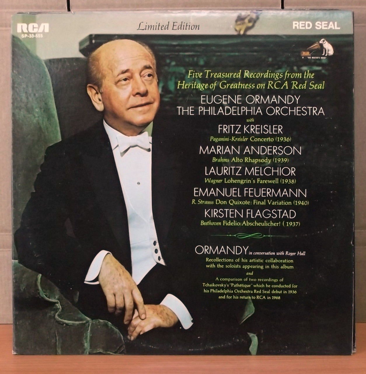 ORMANDY Paganini Brahms Wagner Strauss LP 2.EL