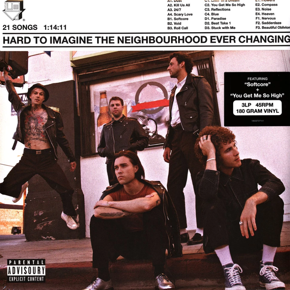 THE NEIGHBOURHOOD – HARD TO IMAGINE THE NEIGHBOURHOOD EVER CHANGING (2023) - 3xLP COMPILATION 45rpm SIFIR PLAK