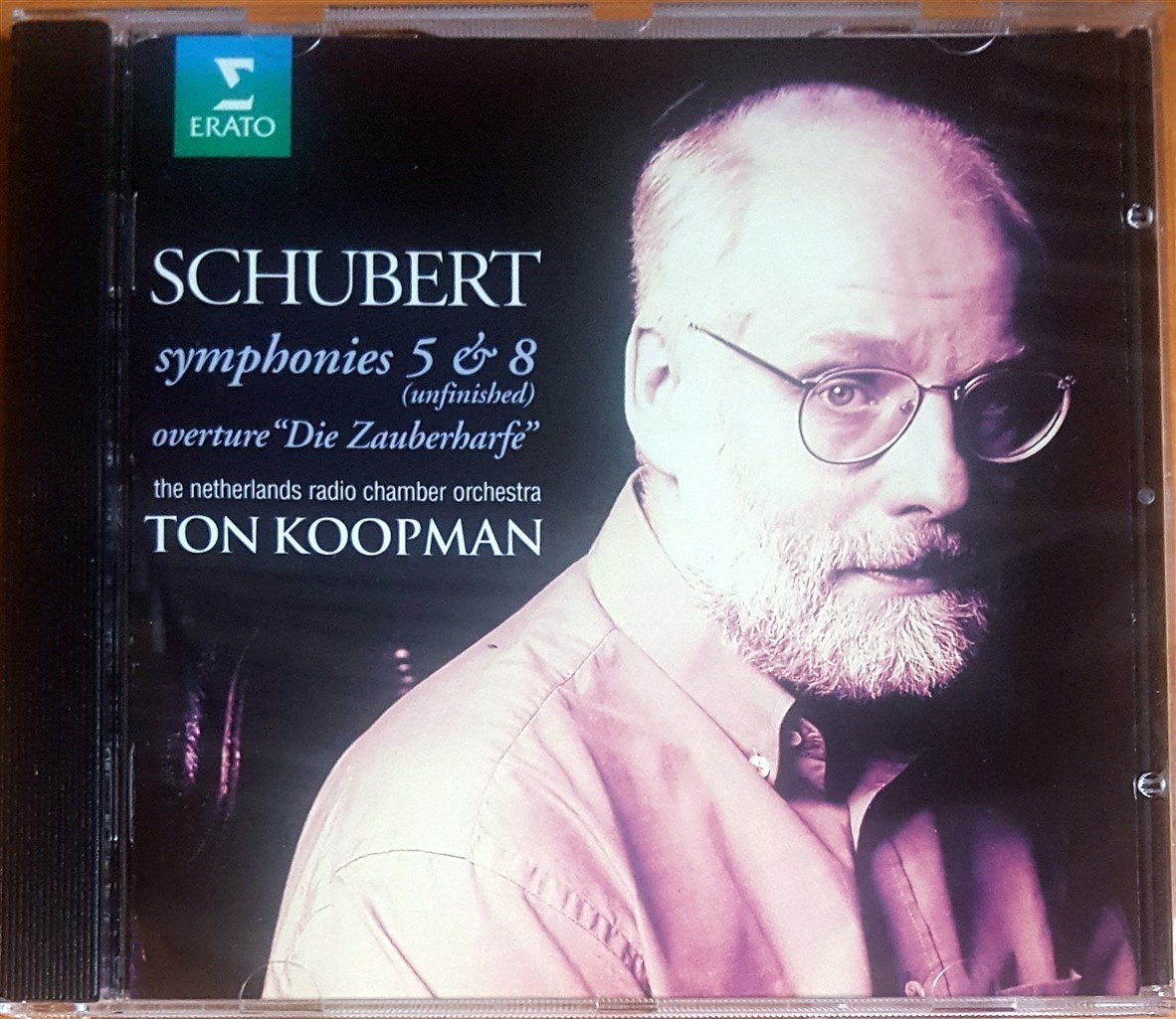 SCHUBERT - SYMPHONIES 5 & 8 / OVERTURE ''DIE ZAUBERHARFE'' / THE NETHERLANDS RADIO CHAMBER ORCHESTRA, TON KOOPMAN (1997) ERATO CD 2.EL