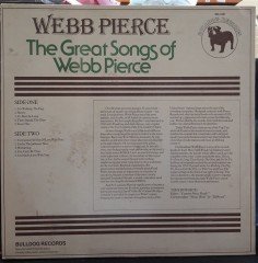 WEBB PIERCE - THE GREAT SONGS OF (1978) - PLAK 2.EL