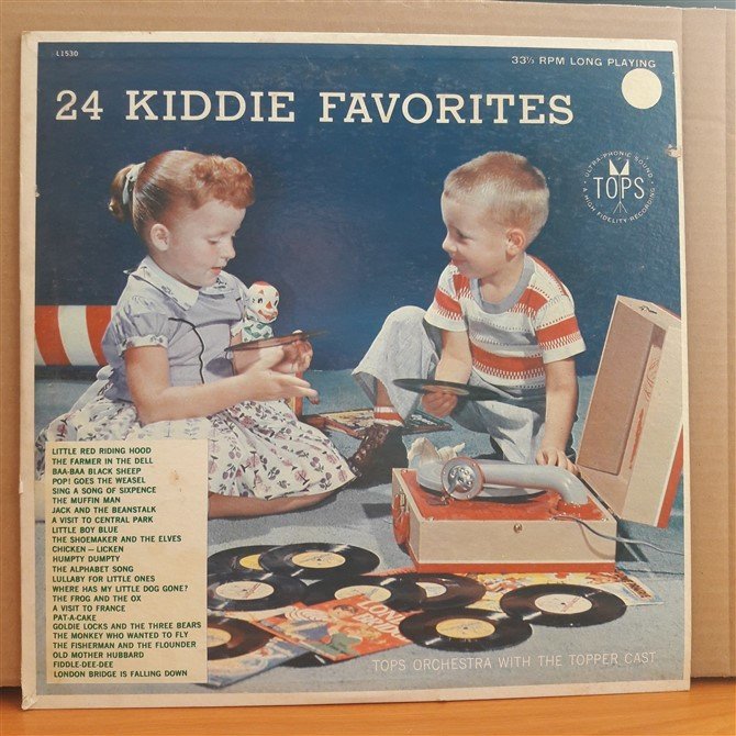24 KIDDIE FAVORITES - TOPS ORCHESTRA - LP 2.EL PLAK