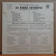 24 KIDDIE FAVORITES - TOPS ORCHESTRA - LP 2.EL PLAK