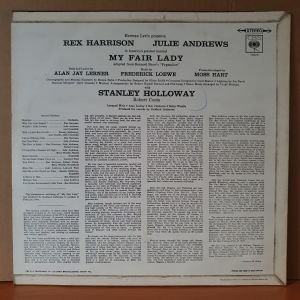 MY FAIR LADY SOUNDTRACK / REX HARRISON, JULIE ANDREWS, STANLEY HOLLOWAY (1959) - LP 2.EL PLAK