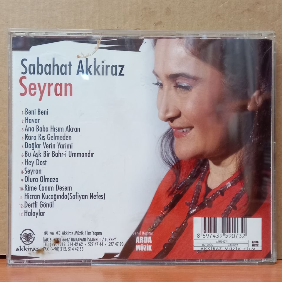 SABAHAT AKKİRAZ - SEYRAN (2005) - CD 2.EL