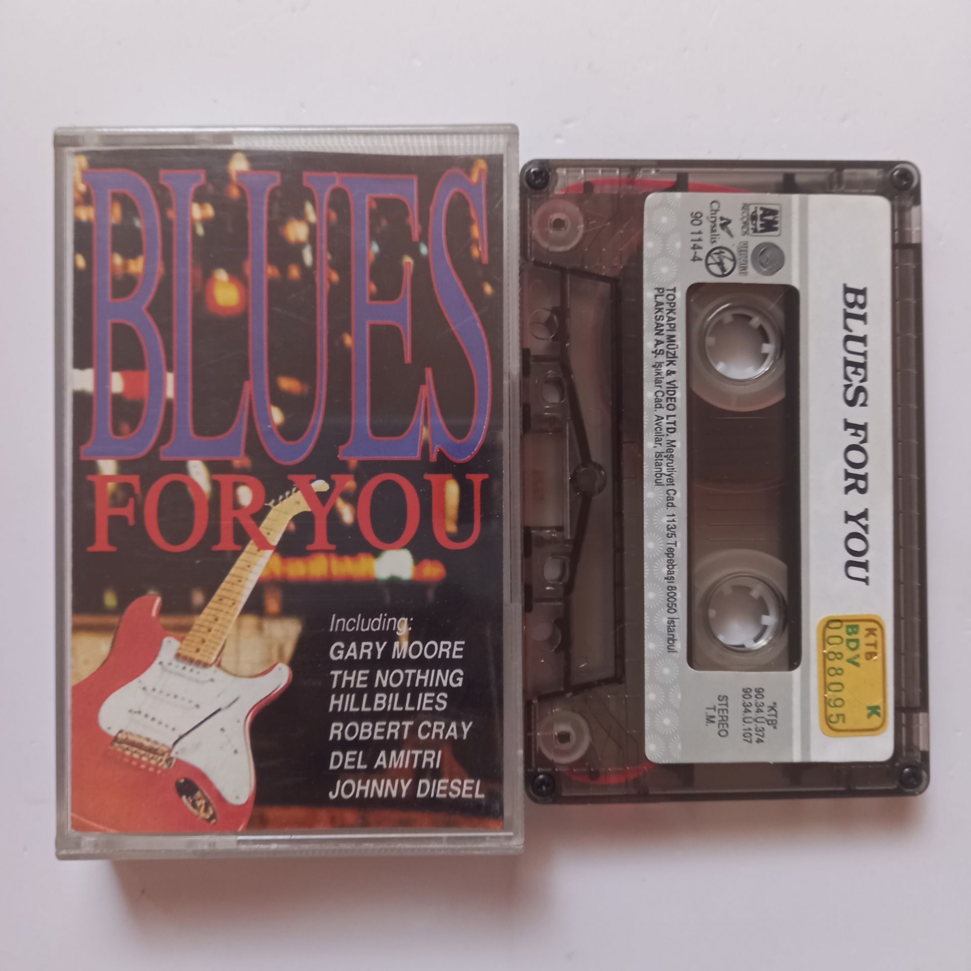BLUES FOR YOU / GARY MOORE, THE NOTHING HILLBILLIES, ROBERT CRAY, JOHNY DIESEL (1990) - KASET 2.EL