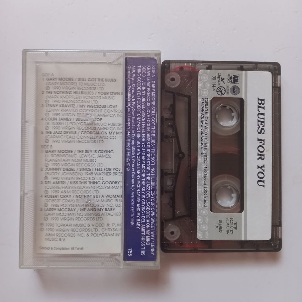 BLUES FOR YOU / GARY MOORE, THE NOTHING HILLBILLIES, ROBERT CRAY, JOHNY DIESEL (1990) - KASET 2.EL