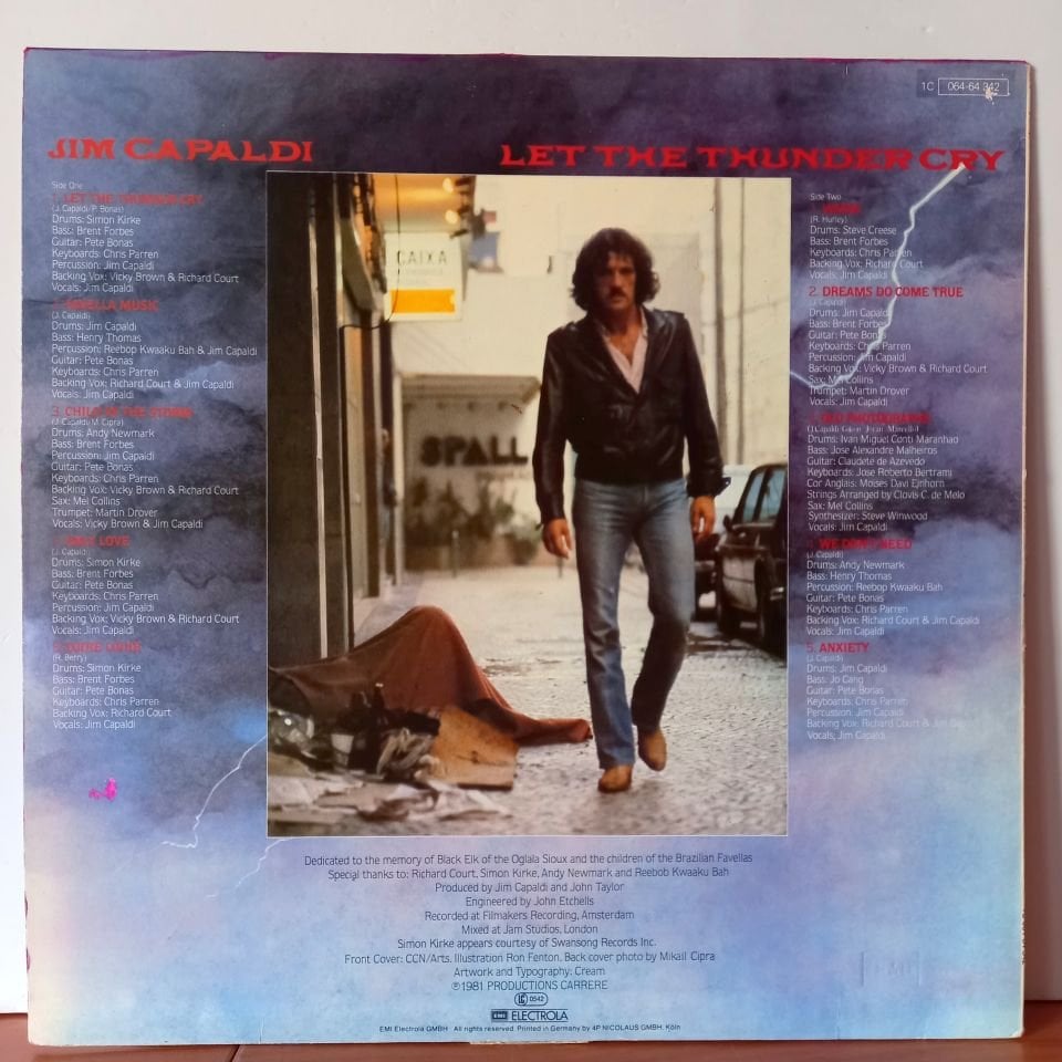 JIM CAPALDI – LET THE THUNDER CRY (1981) - LP 2.EL PLAK