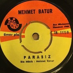 MEHMET BATUR - ÇUKULATA GİBİ YUTAR KARAOĞLAN / PARASIZ 7'' 45 DEVİR ECEVİT KIBRIS