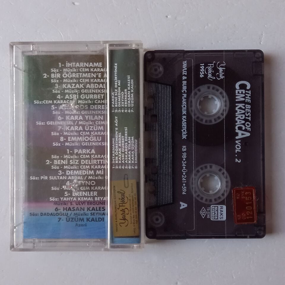 CEM KARACA - THE BEST OF VOL 2 (1998) - KASET 2.EL