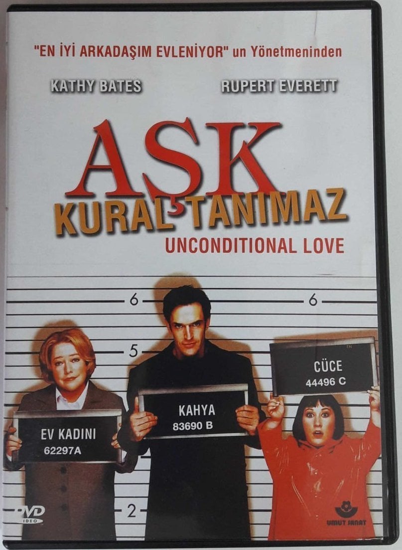 AŞK KURAL TANIMAZ - UNCONDITIONAL LOVE - KATHY BATES - RUPERT EVERETT - DVD 2.EL