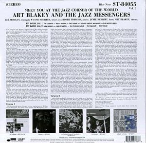 ART BLAKEY & THE JAZZ MESSENGERS - MEET YOU AT THE JAZZ CORNER OF THE WORLD VOL 2 (1962) - LP BLUE NOTE 80 Vinyl Reissue Series 180GR 2019 EDITION SIFIR PLAK
