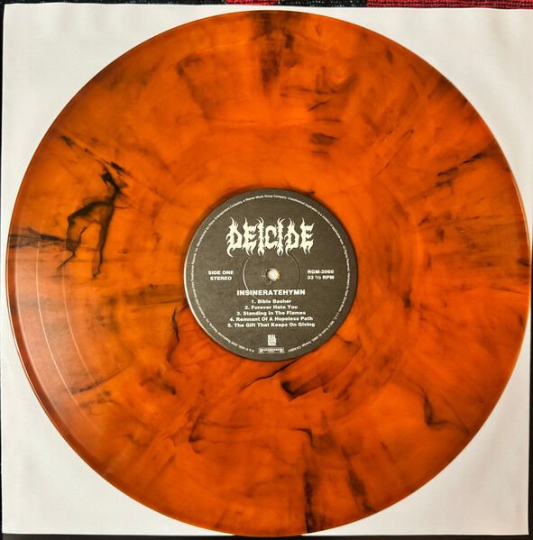 DEICIDE - INSINERATEHYMN (2000) - LP 2026 HELLFIRE PRESSING ORANGE COLOURED EDITION SIFIR PLAK