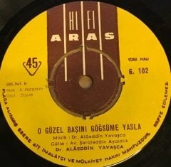 ALAEDDİN YAVAŞCA - O GÜZEL BAŞINI GÖĞSÜME YASLA / MAVİ GÖK MAVİ DENİZ 7'' 45 DEVİR
