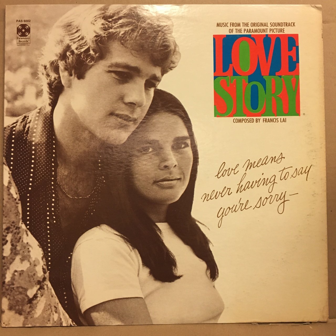 LOVE STORY SOUNDTRACK FRANCIS LAI (1970) 2.EL PLAK
