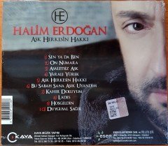 HALİM ERDOĞAN - AŞK HERKESİN HAKKI CD SIFIR