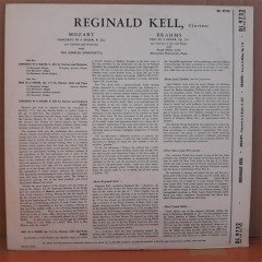 MOZART: CLARINET CONCERTO, BHRAHMS: TRIO, REGINALD KELL - PLAK 2.EL