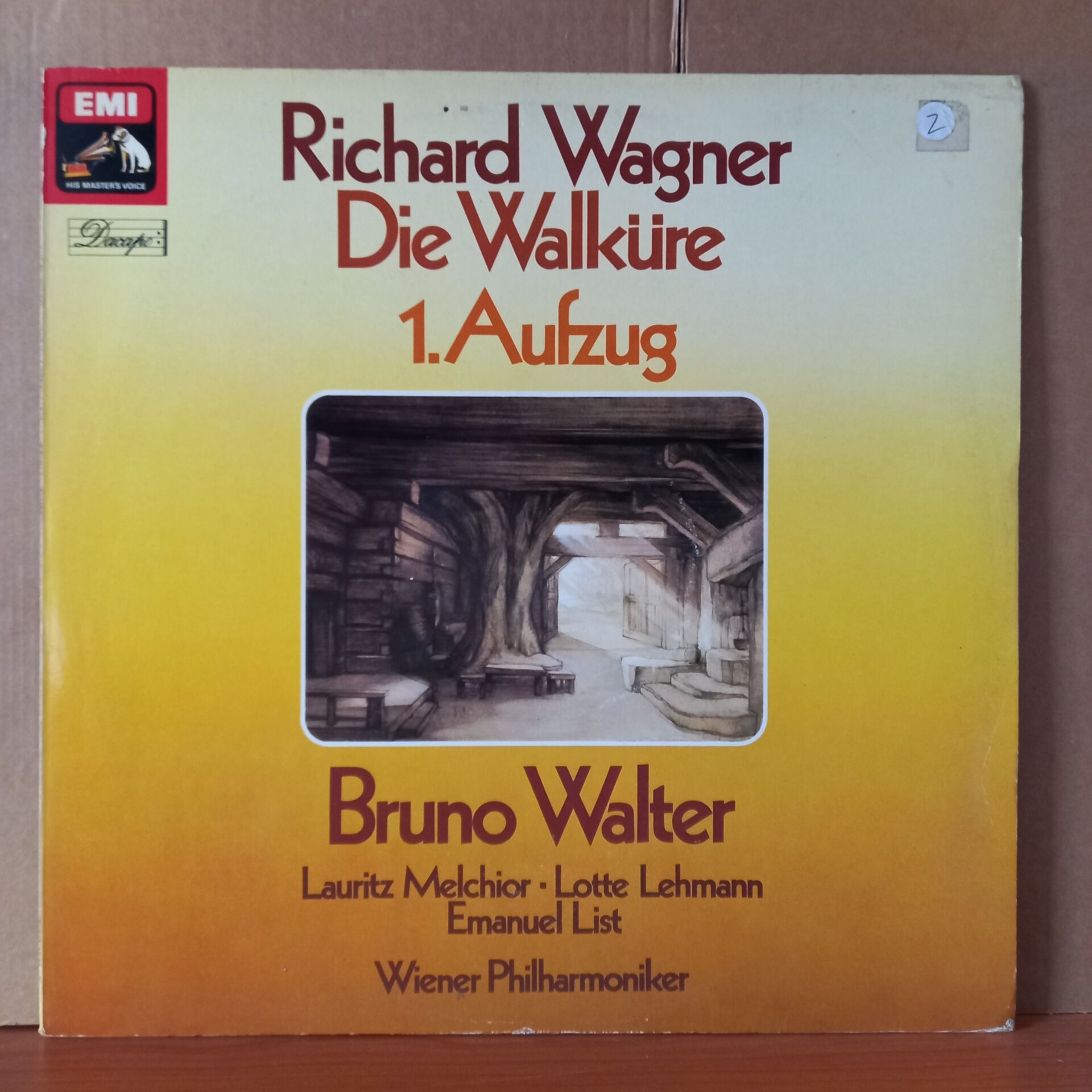 RICHARD WAGNER: DIE WALKÜRE - 1. AUFZUG / BRUNO WALTER, LAURITZ MELCHIOR, LOTTE LEHMANN, EMANUEL LIST, WIENER PHILHARMONIKER - LP 2.EL PLAK