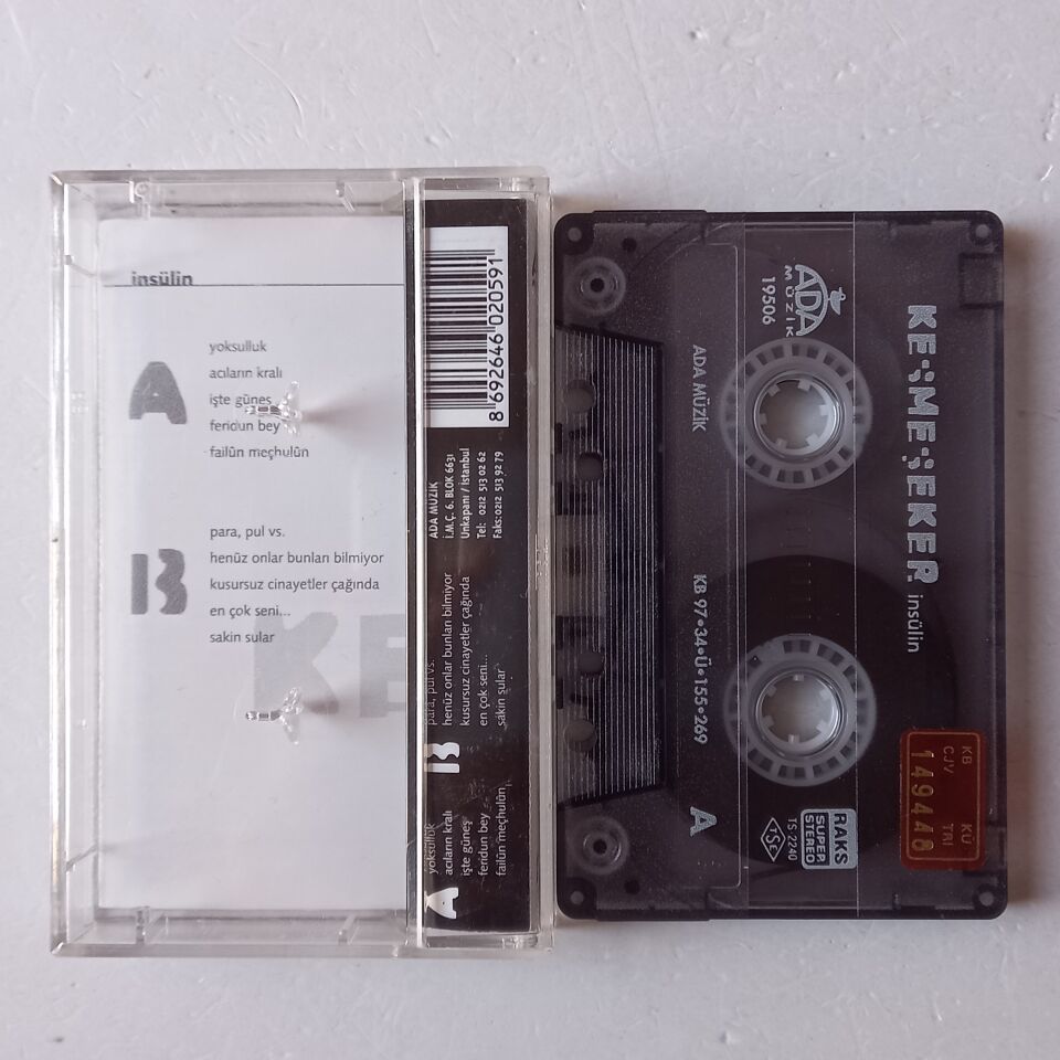 KESMEŞEKER - İNSÜLİN (1997) - KASET 2.EL